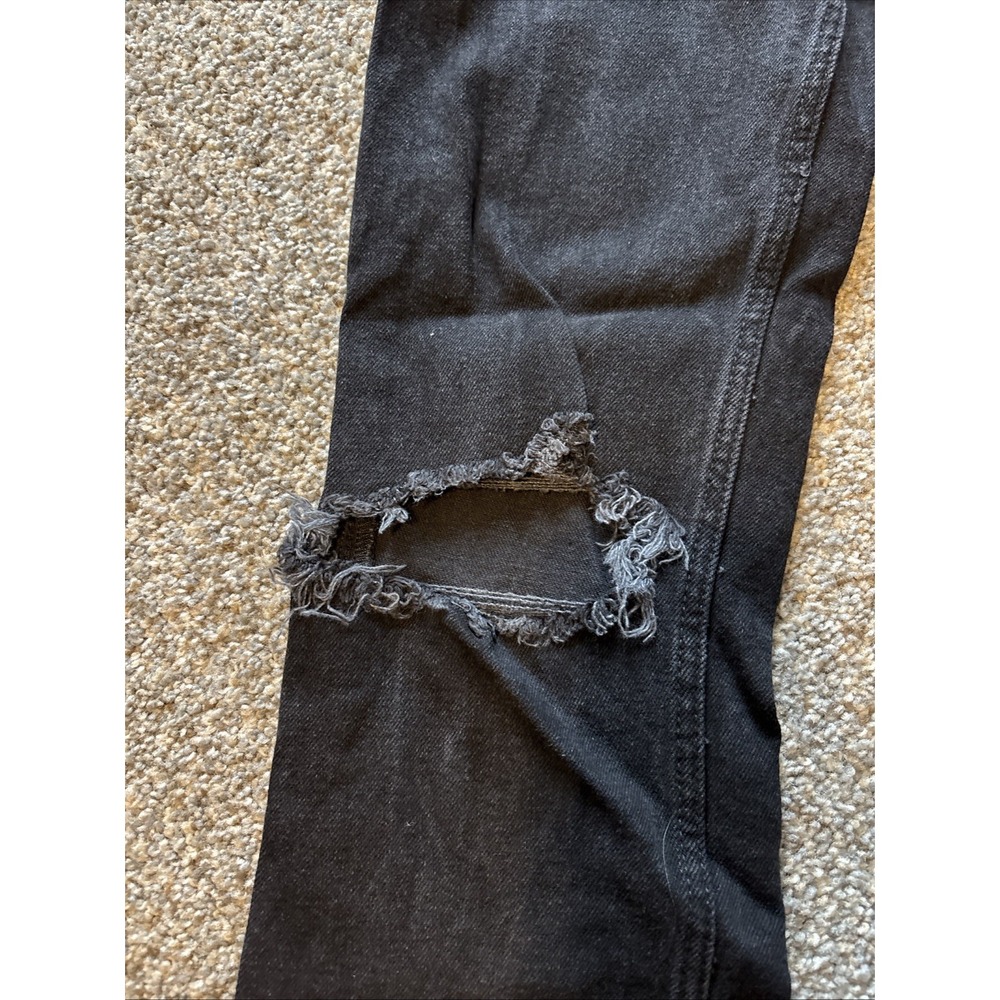 Womens Hollister Black Ultra High Rise 90's Vintage Straight Jeans Size 23X31 - Picture 5 of 9